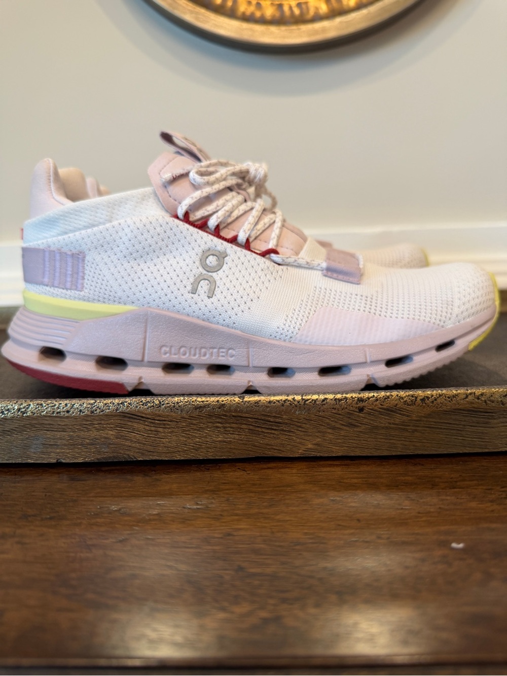 On Cloudnova Sneakers in Lilac and White